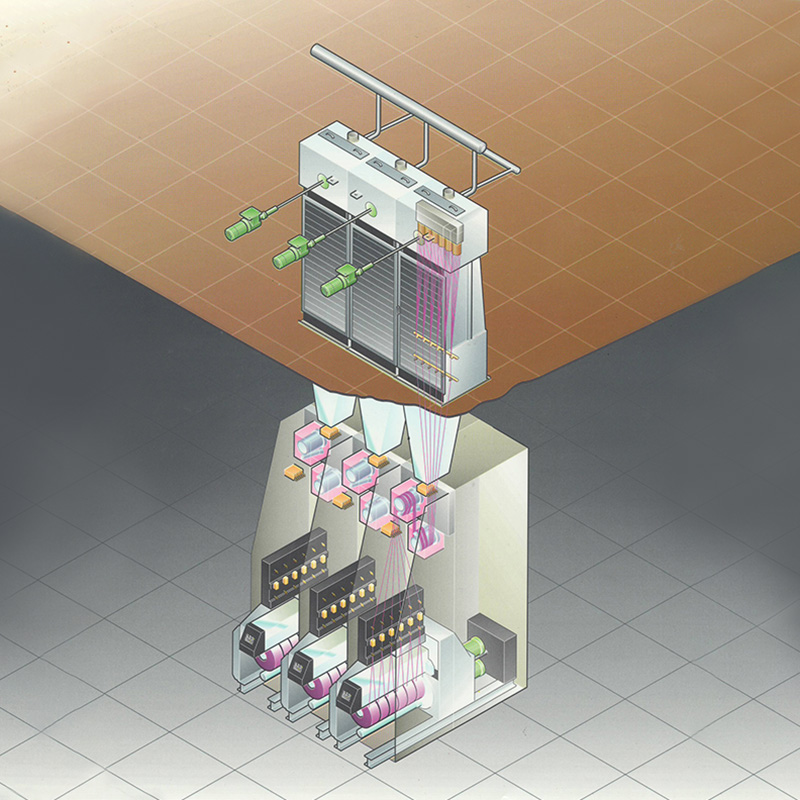 PET、PA、PP、またはその他の原材料を使用したFDY紡績生産ライン