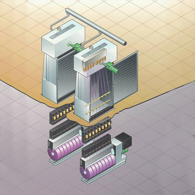 PET、PA、PP、またはその他の原材料を使用した HOY 紡績生産ライン