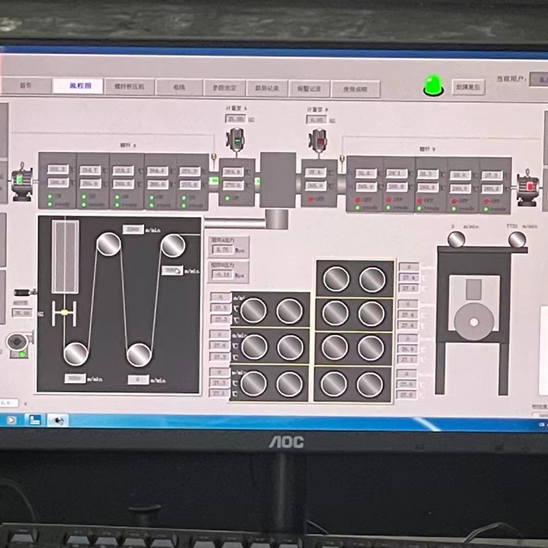 描いて紡ぐBCFパイロット精紡機